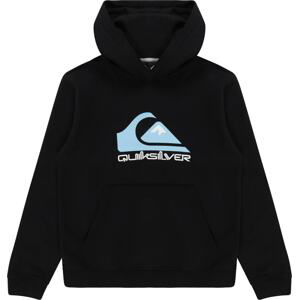 Sportovní mikina Quiksilver aqua modrá / černá / bílá