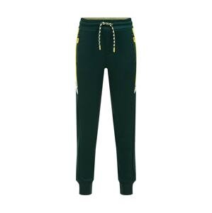 Kalhoty WE Fashion žlutá / tmavě zelená