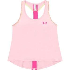 Sportovní top 'Knockout' Under Armour žlutá / pink / růže