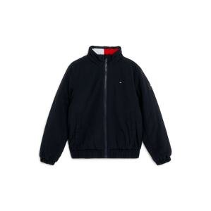 Zimní bunda Tommy Hilfiger námořnická modř / červená / bílá