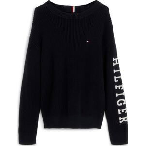 Svetr Tommy Hilfiger noční modrá / červená / bílá