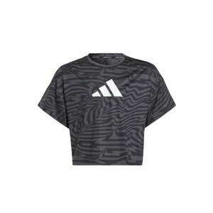 Funkční tričko 'Aeroready Print' adidas performance šedá / černá / bílá