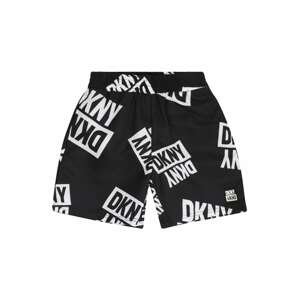 Plavecké šortky DKNY černá / bílá