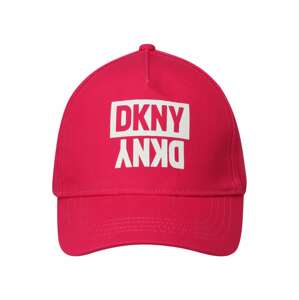 Klobouk DKNY malinová / bílá