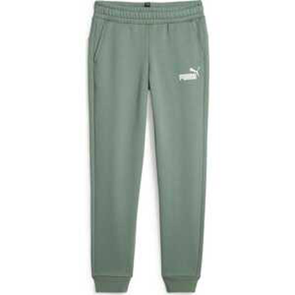 Sportovní kalhoty Puma tmavě zelená / bílá