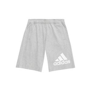 Sportovní kalhoty 'Essentials Big Logo ' ADIDAS SPORTSWEAR šedá / bílá