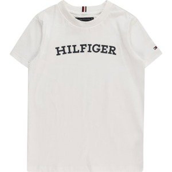 Tričko Tommy Hilfiger černá / bílá