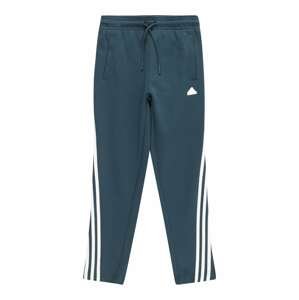 Sportovní kalhoty 'Future Icons 3-Stripes -' ADIDAS SPORTSWEAR petrolejová / bílá