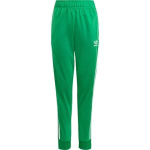 Kalhoty 'Adicolor Sst' adidas Originals zelená / bílá