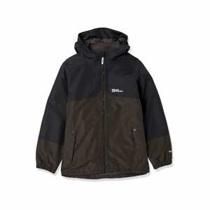 Outdoorová bunda 'Iceland' Jack Wolfskin tmavě hnědá / černá / bílá