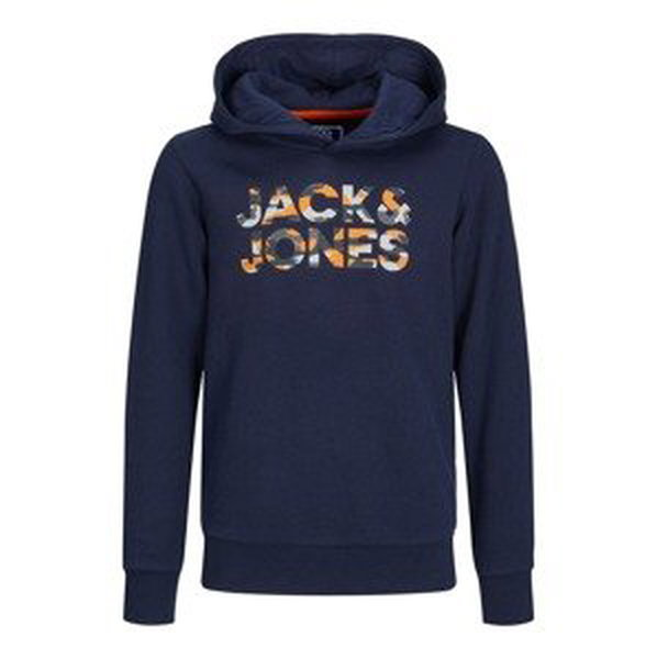 Mikina Jack & Jones Junior modrá / oranžová