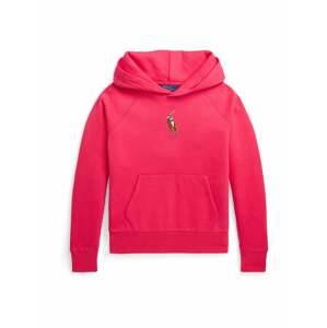 Mikina Polo Ralph Lauren modrá / hnědá / pink / bílá