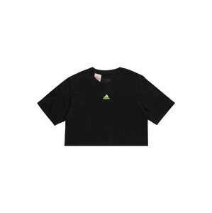 Funkční tričko 'Dance ' ADIDAS SPORTSWEAR svítivě zelená / černá