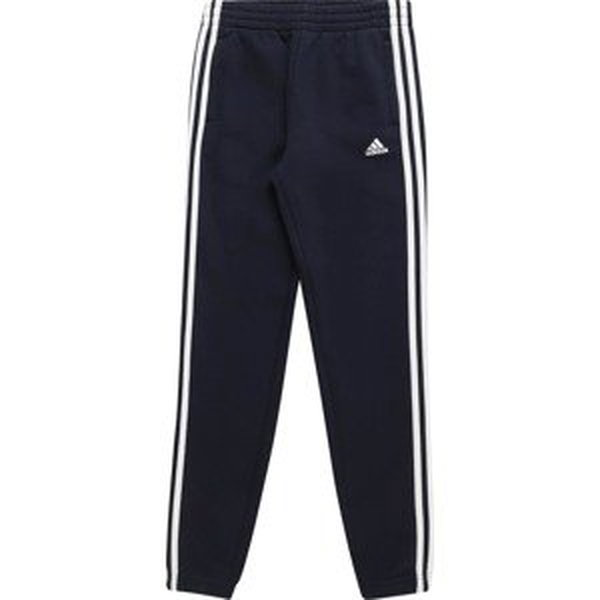 Sportovní kalhoty 'Essentials 3-Stripes Fleece' ADIDAS SPORTSWEAR černá / bílá