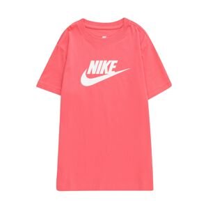Tričko 'Futura' Nike Sportswear tmavě růžová / bílá