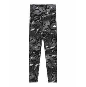 Sportovní kalhoty 'Future Icons Allover Print ' ADIDAS SPORTSWEAR tmavě šedá / černá / bílá