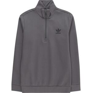 Mikina adidas Originals tmavě šedá / černá