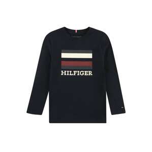 Tričko Tommy Hilfiger tmavě modrá / tmavě červená / bílá