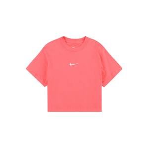 Funkční tričko Nike Sportswear korálová / bílá