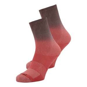 Sportovní ponožky Nike Sportswear šedobéžová / světle červená / černá