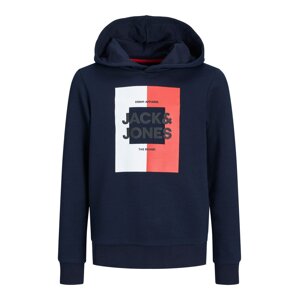 Mikina Jack & Jones Junior modrá / červená / bílá