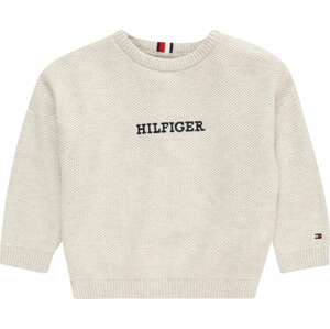 Svetr Tommy Hilfiger tmavě modrá / světle šedá / červená