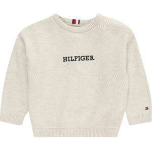 Svetr Tommy Hilfiger tmavě modrá / světle šedá / červená