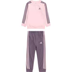 Tepláková souprava 'Essentials 3-Stripes' ADIDAS SPORTSWEAR švestková / růžová