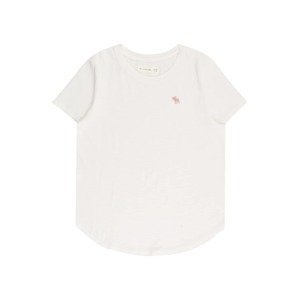 Tričko Abercrombie & Fitch starorůžová / bílá