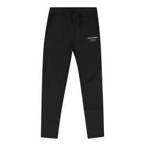 Kalhoty Abercrombie & Fitch šedá / černá