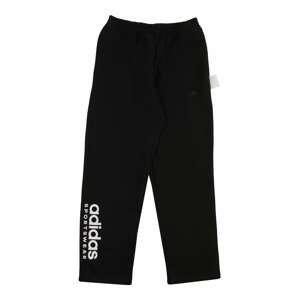 Sportovní kalhoty 'Fleece' ADIDAS SPORTSWEAR černá / bílá