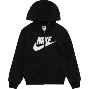 Mikina Nike Sportswear černá / bílá