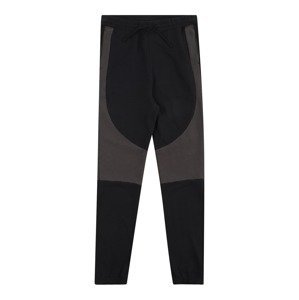 Kalhoty Abercrombie & Fitch antracitová / černá
