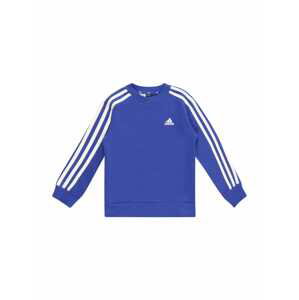 Sportovní mikina 'Essentials 3-Stripes ' ADIDAS SPORTSWEAR modrá / bílá