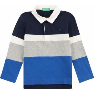Tričko United Colors of Benetton námořnická modř / královská modrá / šedý melír / bílá