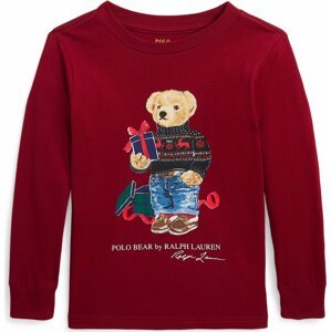 Tričko Polo Ralph Lauren béžová / modrá / burgundská červeň / černá