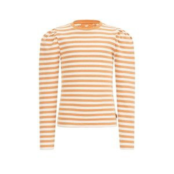 Tričko WE Fashion béžová / oranžová