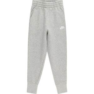 Kalhoty Nike Sportswear šedý melír / bílá