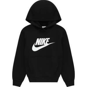 Mikina Nike Sportswear černá / bílá