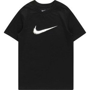 Funkční tričko Nike černá / bílá