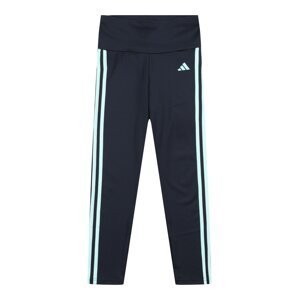 Sportovní kalhoty 'Essentials Aeroready 3-Stripes High-Waisted' ADIDAS SPORTSWEAR světlemodrá / černá