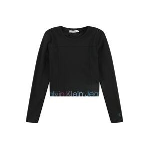 Tričko 'Milano' Calvin Klein Jeans modrá / fialová / pink / černá