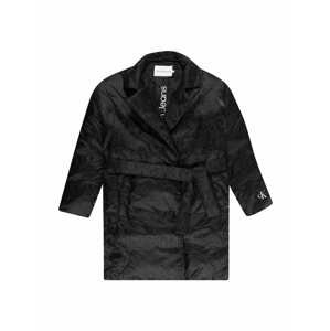Kabát 'DEBOSSING' Calvin Klein Jeans černá / bílá