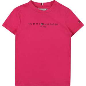 Tričko Tommy Hilfiger námořnická modř / pink / červená / bílá