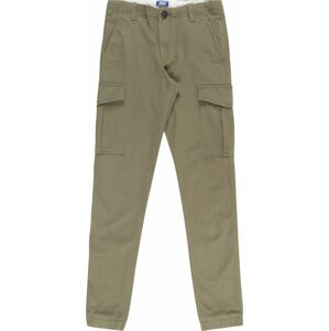 Kalhoty 'MARCO JOE' Jack & Jones Junior khaki / černá / offwhite