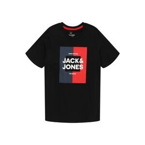 Tričko 'OSCAR' Jack & Jones Junior námořnická modř / červená / černá / bílá