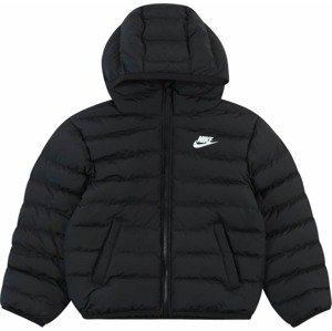 Sportovní bunda Nike Sportswear černá / bílá