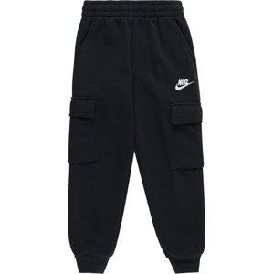 Kalhoty Nike Sportswear černá / bílá