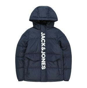 Zimní bunda 'SPEED' Jack & Jones Junior námořnická modř / bílá