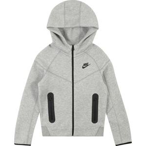 Mikina Nike Sportswear šedý melír / černá